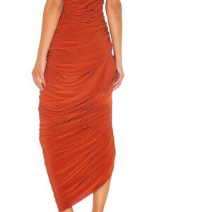 Diana Gown Norma Kamali in Cinnamon (Burnt Orange)